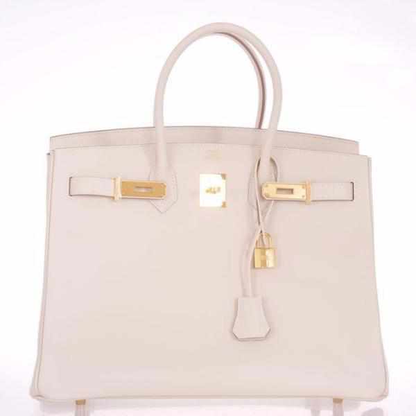 Hermes Birkin 35 Craie Epsom Gold Hardware