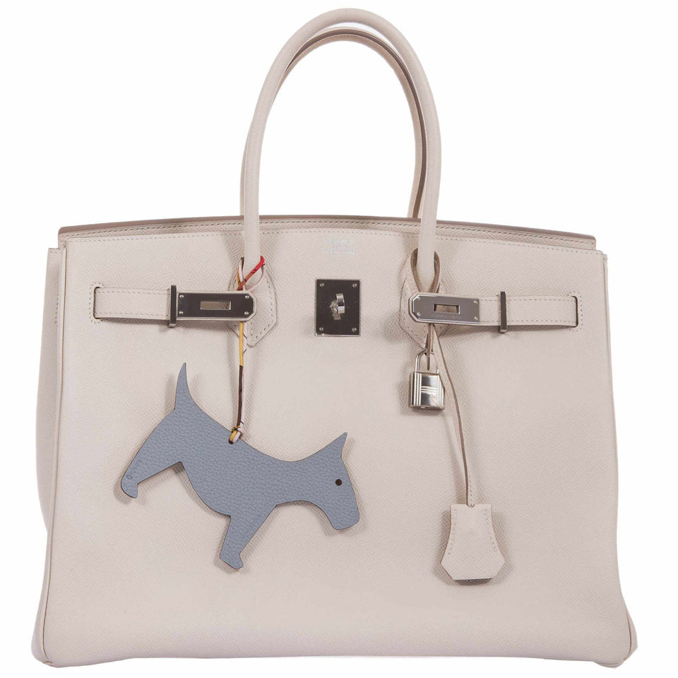 Hermes Birkin 35 Craie Epsom Palladium Hardware