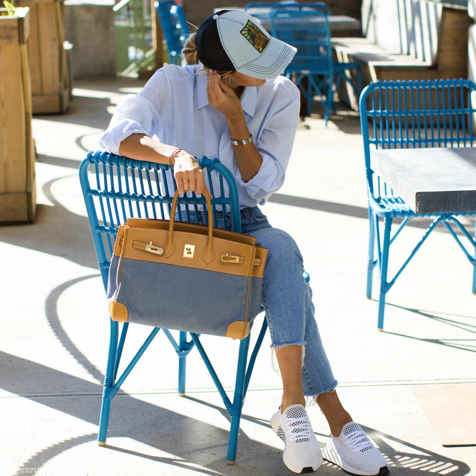 Hermes Birkin 35 Denim & Vache Naturelle Gold Hardware - Limited Edition