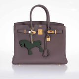 Hermes Birkin 35 Etain Tin Grey Togo Gold Hardware