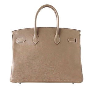 HermesBirkin 35 Etoupe Clemence Bag PHW