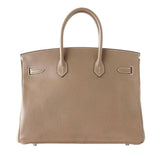 HermesBirkin 35 Etoupe Clemence Bag PHW