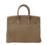 HermesEtoupe Togo Birkin 35 Bag GHW