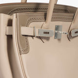 Hermes Birkin 35 Ghillies Argile Etoupe Swift Palladium Hardware