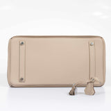 Hermes Birkin 35 Ghillies Argile Etoupe Swift Palladium Hardware