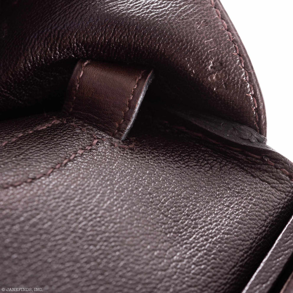 Hermes Birkin 35 Ghillies Matte Ébène Alligator Palladium Hardware