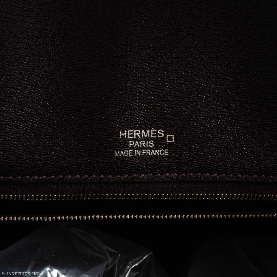 Hermes Birkin 35 Ghillies Matte Ébène Alligator Palladium Hardware