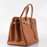 Hermes Birkin 35 Gold Epsom Palladium Hardware