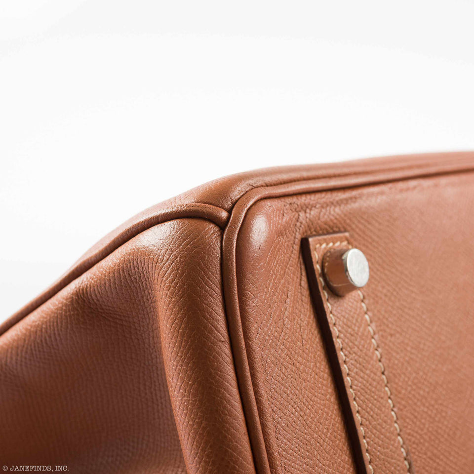 Hermes Birkin 35 Gold Epsom Palladium Hardware