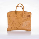 Hermes Birkin 35 Gold Ostrich Gold Hardware