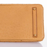 Hermes Birkin 35 Gold Ostrich Gold Hardware