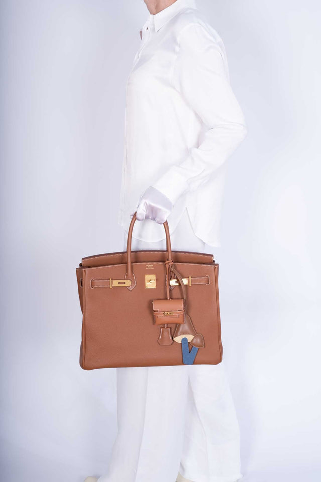 Hermes Birkin 35 Gold Togo Gold Hardware