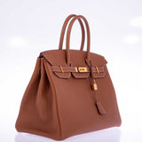 Hermes Birkin 35 Gold Togo Gold Hardware