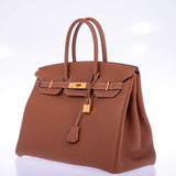 Hermes Birkin 35 Gold Togo Gold Hardware