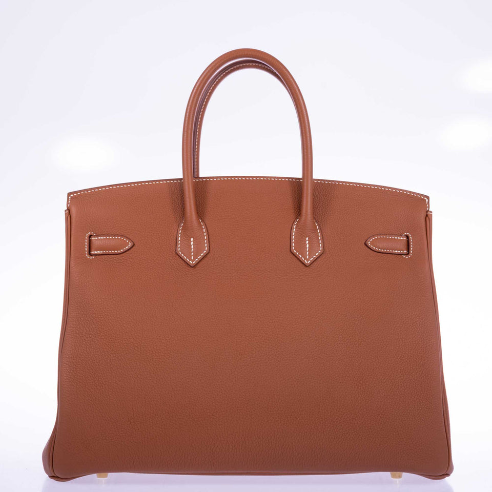 Hermes Birkin 35 Gold Togo Gold Hardware