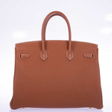 Hermes Birkin 35 Gold Togo Gold Hardware
