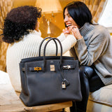 Hermes Birkin 35 Graphite Togo Palladium Hardware
