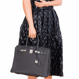 Hermes Birkin 35 Graphite Togo Palladium Hardware