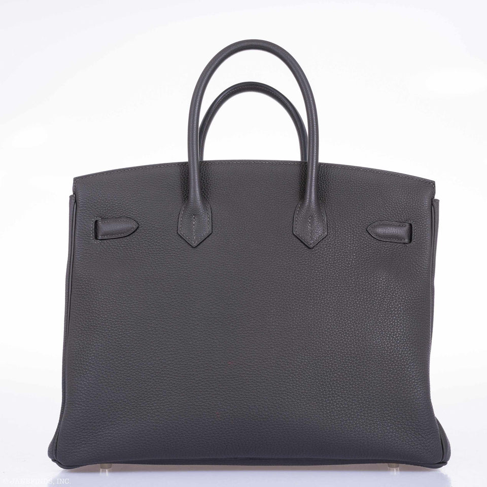 Hermes Birkin 35 Graphite Togo Palladium Hardware