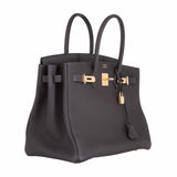 Hermes Birkin 35 Gray Graphite Togo Gold Hardware