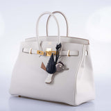 Hermes Birkin 35 Gris Pale Togo Gold Hardware