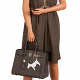Hermes Birkin 35 HSS Bi-Color Etain & Rouge Vif Togo Palladium Hardware