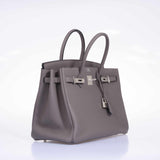 Hermes Birkin 35 HSS Etain With Blue Electric Togo Palladium Hardware
