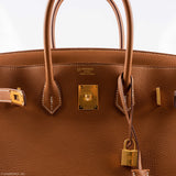 Hermes Birkin 35 HSS Gold Togo Gold Hardware