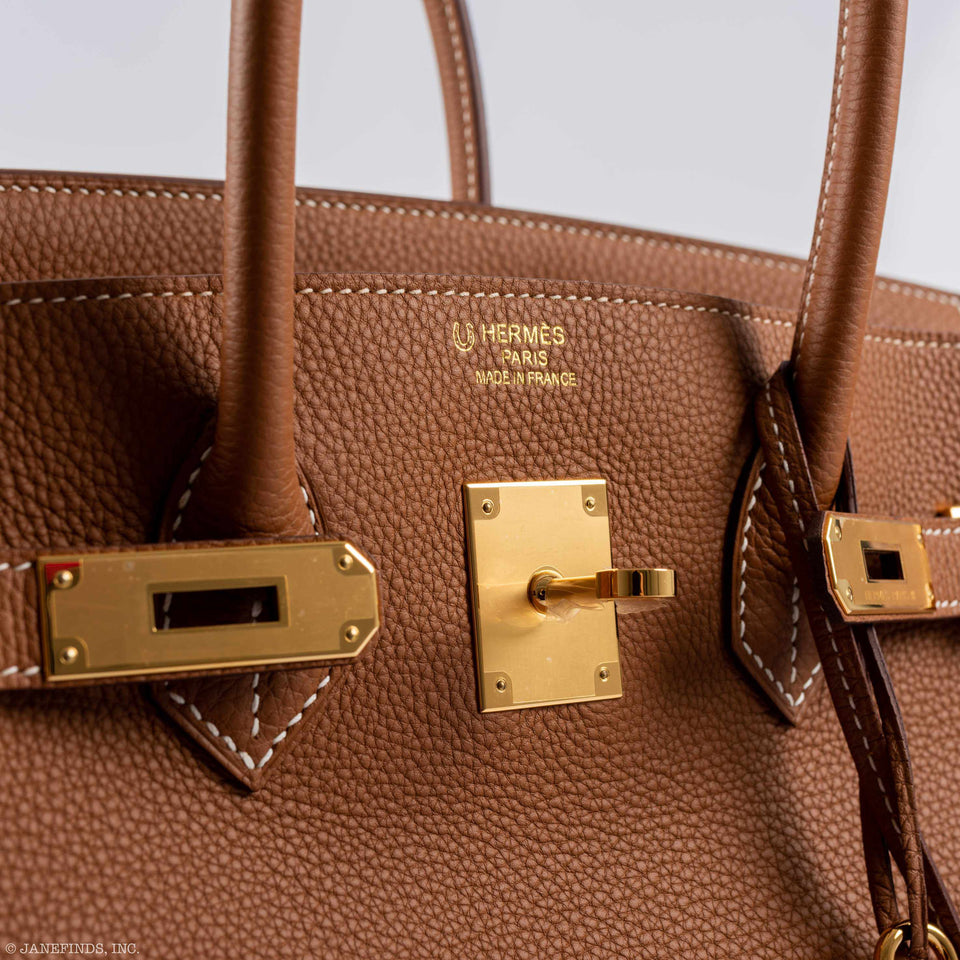 Hermes Birkin 35 HSS Gold Togo Gold Hardware