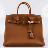 Hermes Birkin 35 HSS Gold Togo Gold Hardware