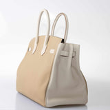 Hermes Birkin 35 HSS Trench & Gris Perle Togo Permabrass Hardware - 2017