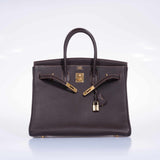 Hermes Birkin 35 Havane Fjord Special Stitching Gold Hardware