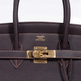 Hermes Birkin 35 Havane Fjord Special Stitching Gold Hardware