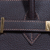 Hermes Birkin 35 Havane Fjord Special Stitching Gold Hardware