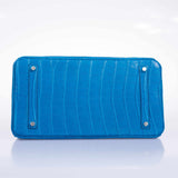 Hermes Birkin 35 Mykonos Matte Alligator Palladium Hardware
