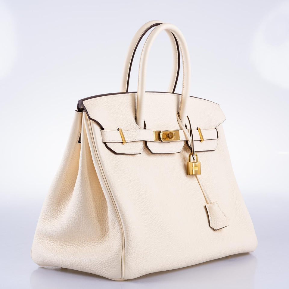 Hermes Birkin 35 Nata Clemence with Gold Hardware