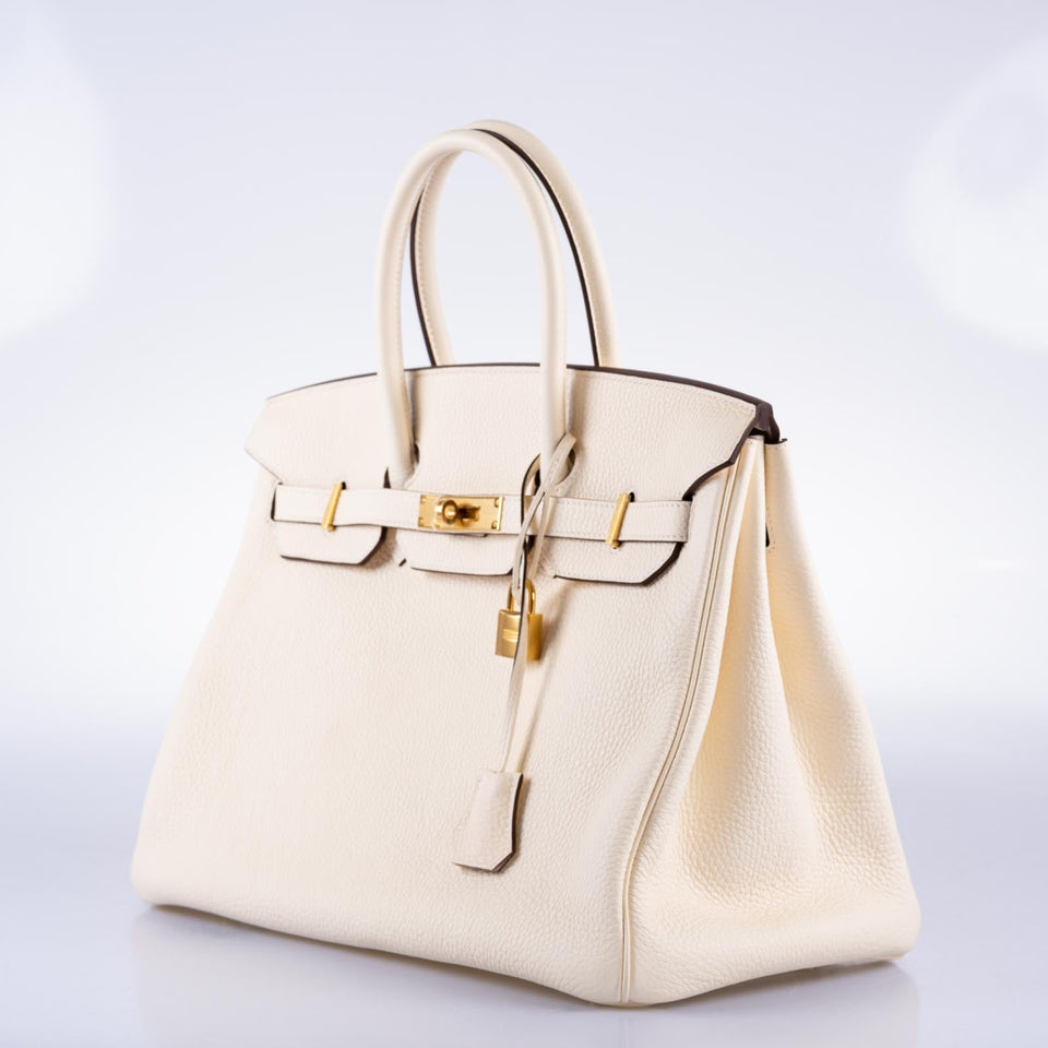 Hermes Birkin 35 Nata Clemence with Gold Hardware