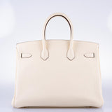 Hermes Birkin 35 Nata Clemence with Gold Hardware