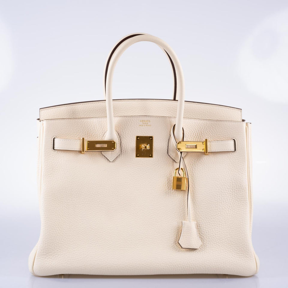 Hermes Birkin 35 Nata Clemence with Gold Hardware