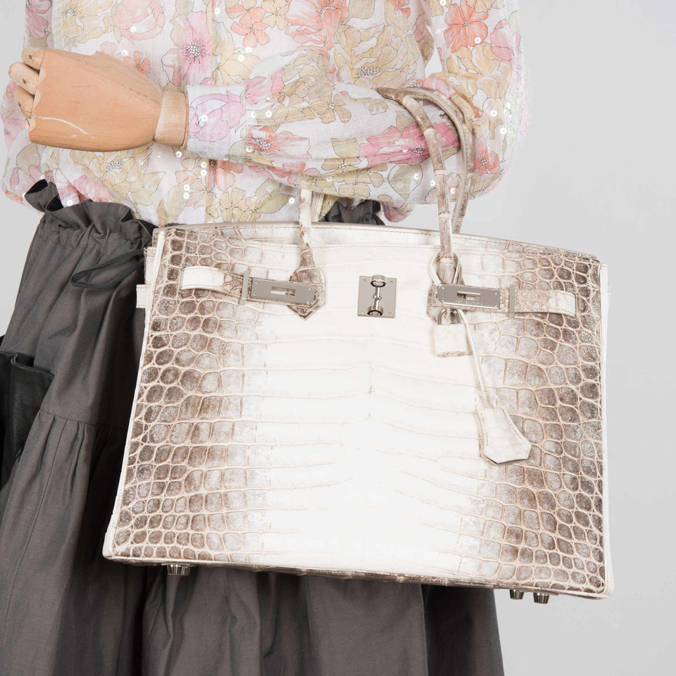 Hermes Birkin 35 Niloticus Crocodile Himalayan Palladium Hardware