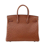 HermesBirkin 35 Ostrich Etrusque Bag PHW