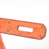 Hermes Birkin 35 Ostrich Orange Gold Hardware