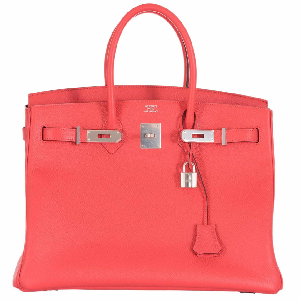 Hermes Birkin 35 Rose Jaipur Epsom Palladium Hardware