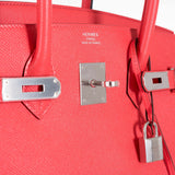Hermes Birkin 35 Rose Jaipur Epsom Palladium Hardware