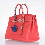 Hermes Birkin 35 Rose Jaipur Epsom Palladium Hardware