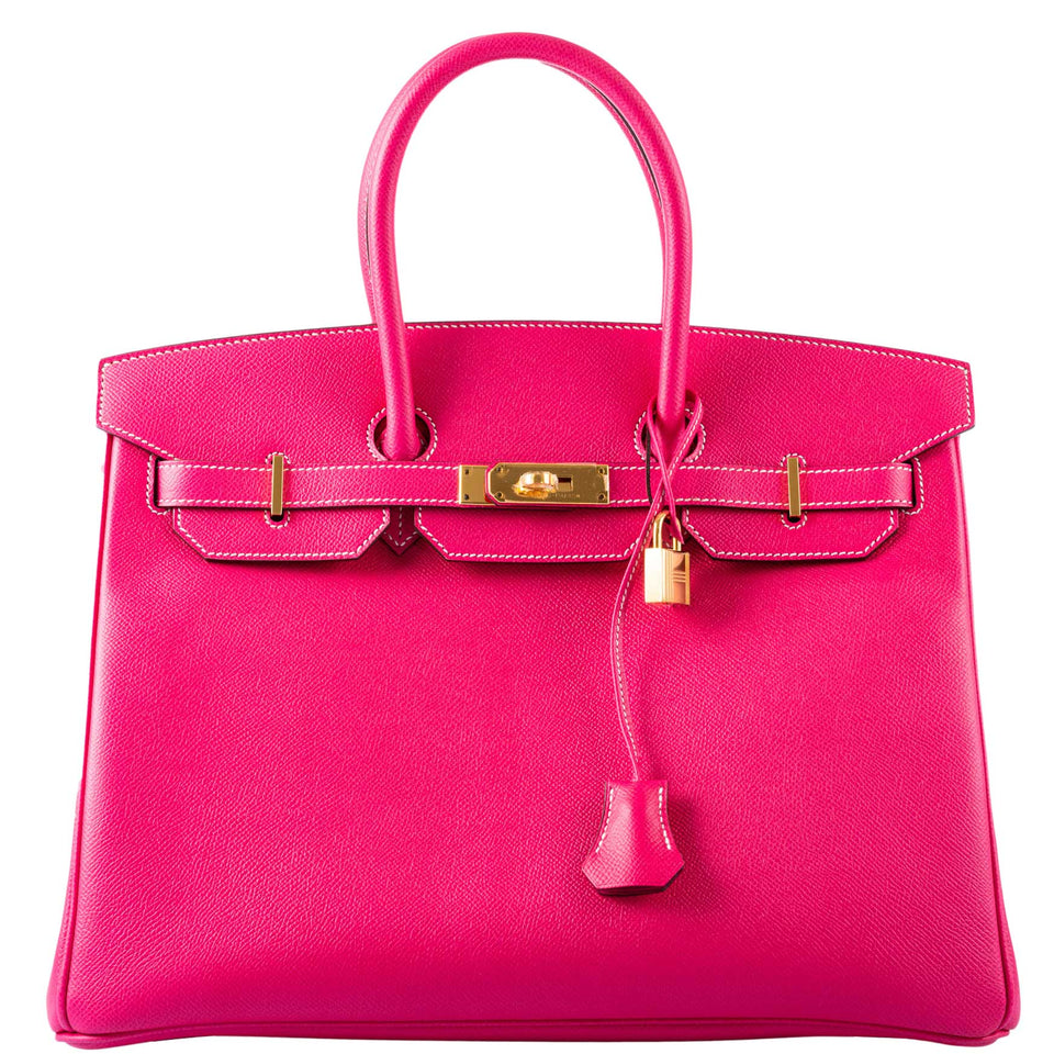 Hermes Birkin 35 Rose Tyrien Epsom Gold Hardware