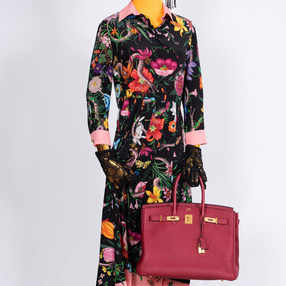 Hermes Birkin 35 Rouge Grenat Togo Gold Hardware