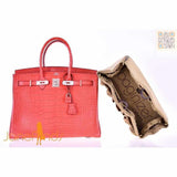 Hermes Birkin 35 Rouge Indian Matte Alligator Palladium Hardware