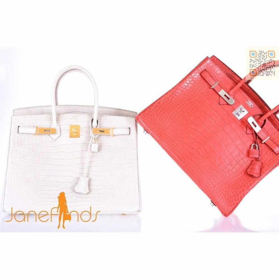 Hermes Birkin 35 Rouge Indian Matte Alligator Palladium Hardware
