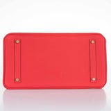 Hermes Birkin 35 Rouge Tomate Clemence Gold Hardware
